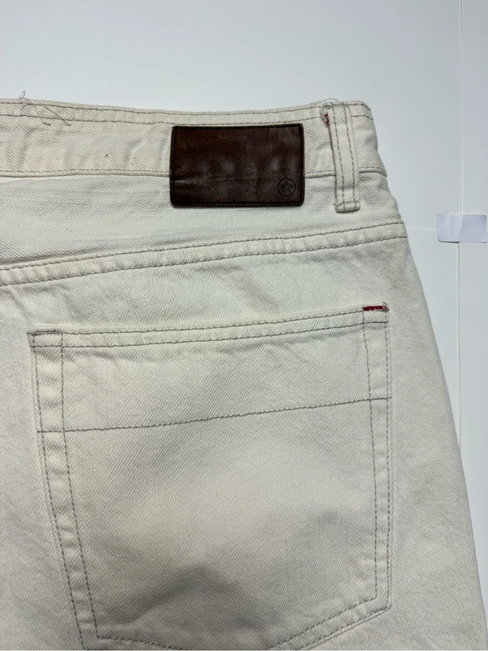 Converse One Star Men's Cream Vintage Straight-Leg denim Jeans